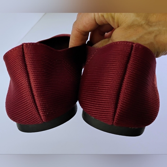 MIA Girl Slip On Flat Shoes Allie Women's Sz 7.5 Textile Burgundy Ballet - Picture 11 of 14